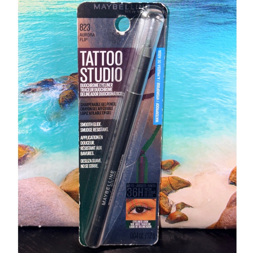 Maybelline Tattoo Studio Duochrome Eyeliner 823 Aurora Flip Waterproof Gel